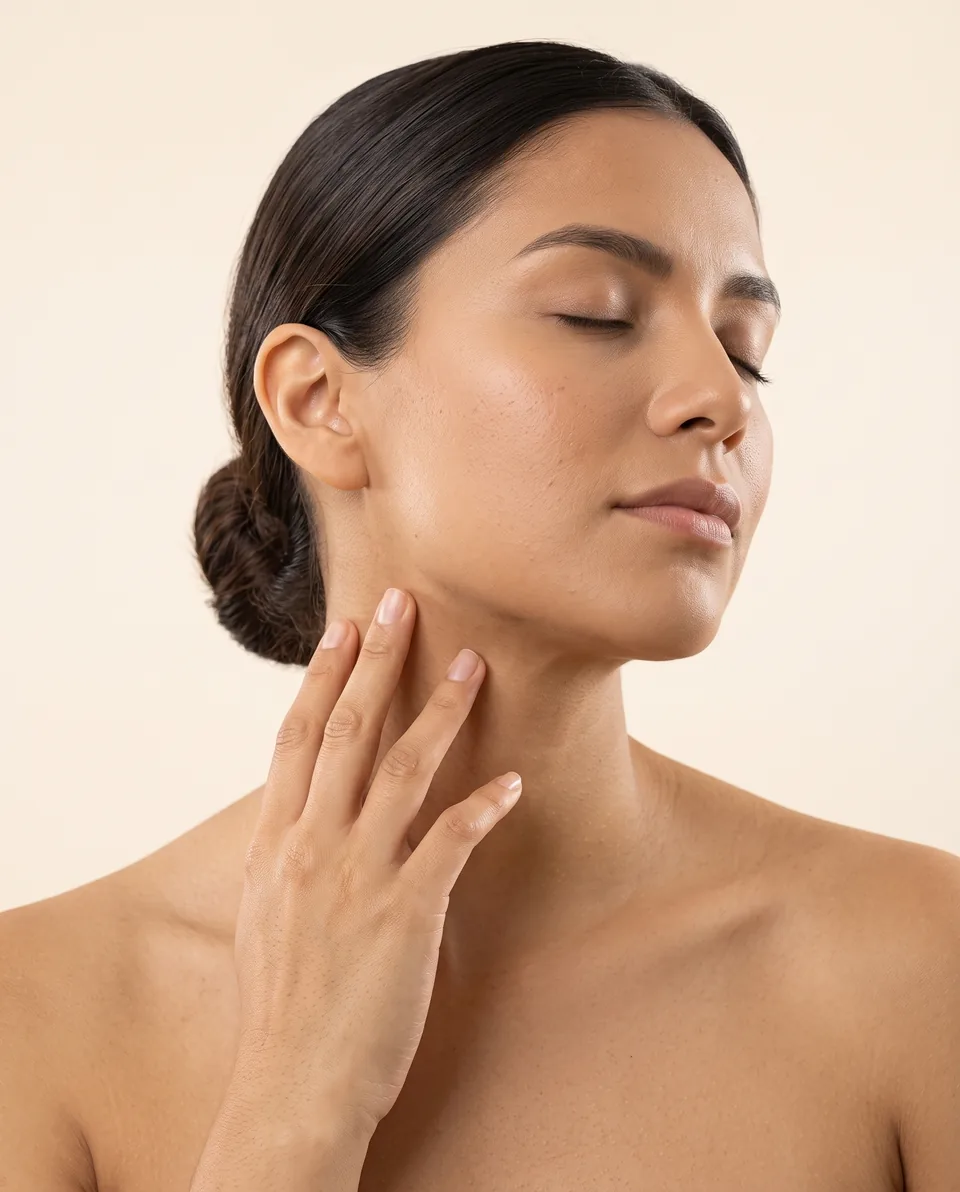 Depilación láser de cuello para mujer
