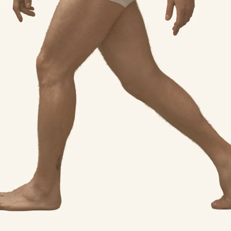 Depilación láser de piernas completas para hombre